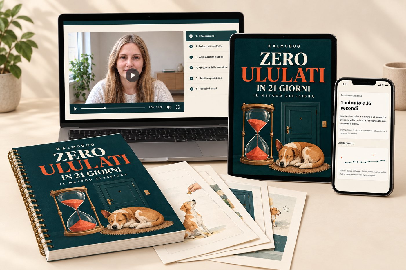 Zero Ululati in 21 Giorni: il corso con i video, il manuale e il tracker della clessidra