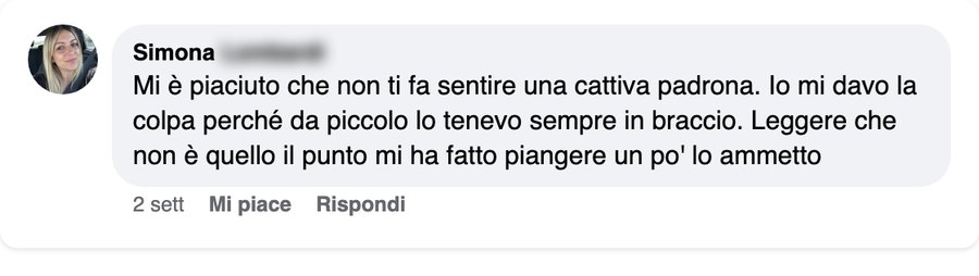 Il commento di Simona